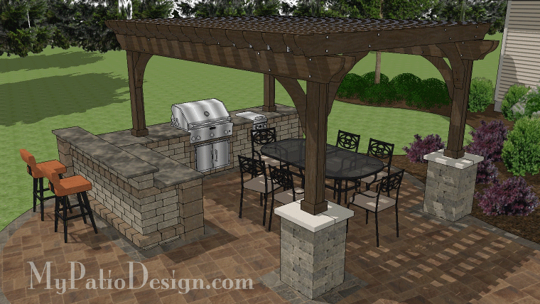 Outdoor Kitchen B187111-Bar-Brnr-Per - Heritage Collection